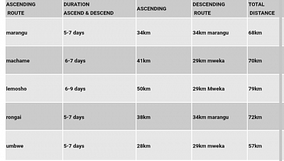 Senior Gibee The Guide (distances for trekking kilimanjaro)